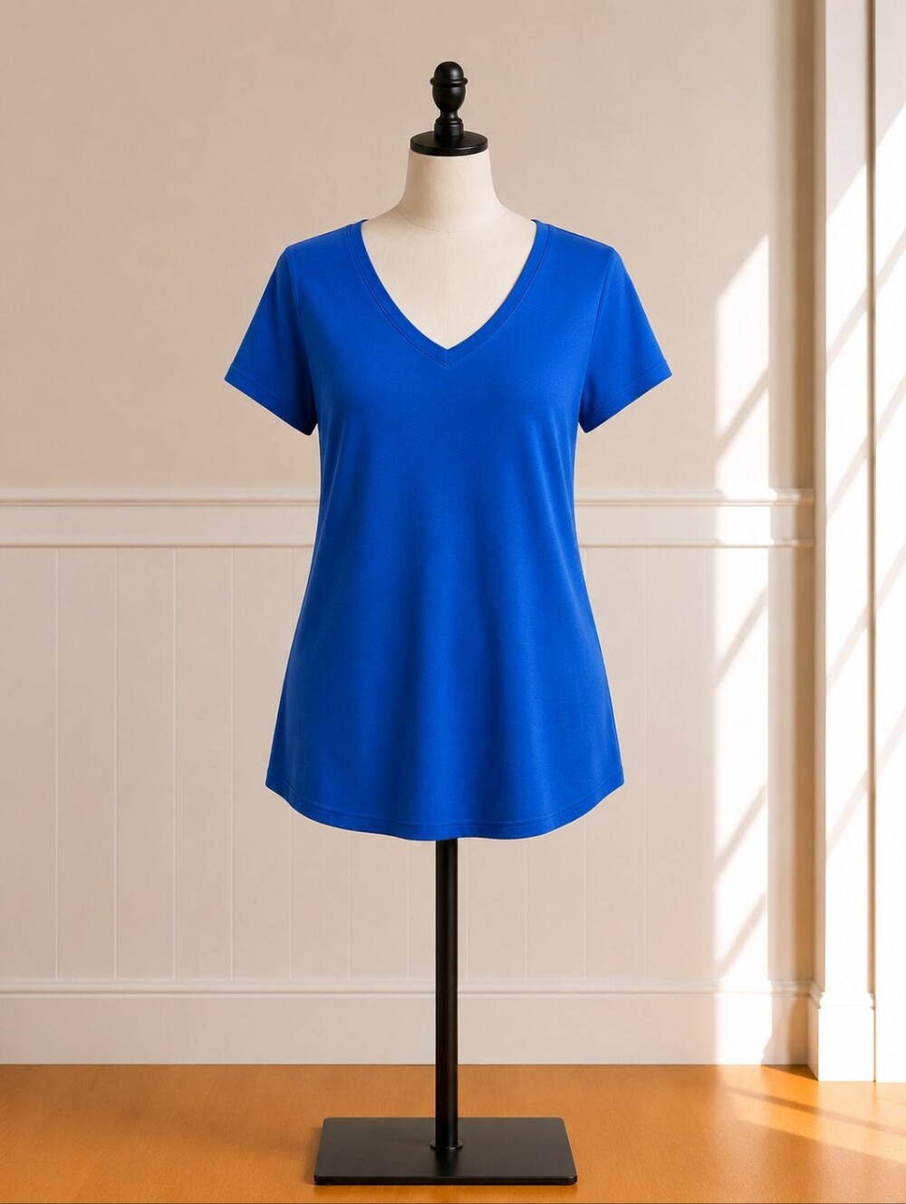 🆂🅰🅻🅴 Reel Legends Blue V-Neck Women's Top